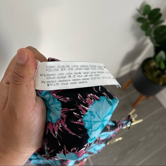 ZARA Floral High Waist Mini Skirt Sz Small NWT - Picture 4 of 7